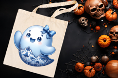 Cute Halloween ghost clipart png | Funny girl shirt designs Product Image 3