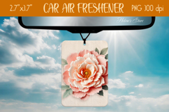3d Floral Air Freshener Car| Car air freshin sublimating png Product Image 1