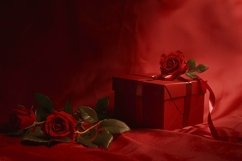 Valentine Flat Lay Background, Romantic Mock Up Background Product Image 1