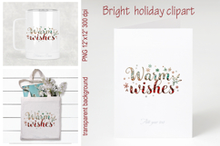 Bright Warm Wishes quote sublimation design clipart png Product Image 2
