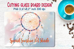 inspirational quote kitchen glass cutting board sublimation Product Image 1