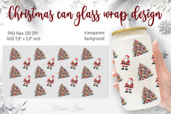Marry Christmas glass can wrap 16oz BUNDLE|Cute xmas designs Product Image 11