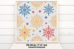 Christmas snowflakes clipart| Snowflake pattern shirt design Product Image 1