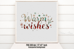 Bright Warm Wishes quote sublimation design clipart png Product Image 1