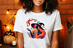 Cute Halloween witch clipart | Abstract shirt designs png Product Image 1