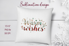 Bright Warm Wishes quote sublimation design clipart png Product Image 3