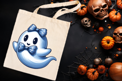Cute Halloween ghost clipart png | Funny girl shirt designs Product Image 3
