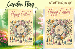 Easter Garden Flag Sublimation |Religious sublimation design Product Image 1