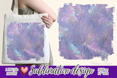 Pastel tropical leaves image | Purple sublimation design png Product Image 1