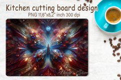 3d Crystal butterfly cutting board sublimation | Glass board Product Image 1