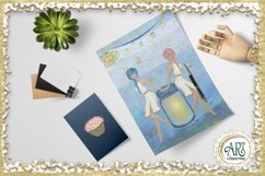 Camping Party Clip art design , Glamping at summer nights Product Image 22