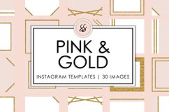 Pink and Gold Instagram Templates Product Image 1