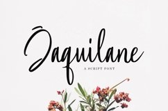 Web Font Jaquilane Product Image 1