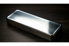 smooth silver ingot Product Image 1