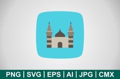 Vector Mosque Icon Product Image 1