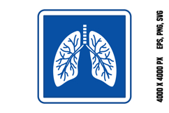 Blue Pulmonology Sign Product Image 1