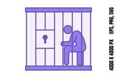 Colored Jail Icon Product Image 1