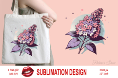 Lilac wildflower clipart | Vintage Summer flower graphics Product Image 2