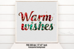Bright Warm Wishes quote sublimation design clipart png Product Image 2