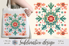 Christmas snowflakes clipart| Snowflake pattern shirt design Product Image 1