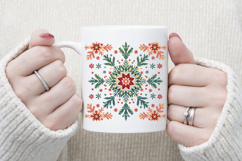 Christmas snowflakes clipart| Snowflake pattern shirt design Product Image 3