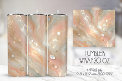 3d abstract summer tumbler 20oz wrap sublimation design png Product Image 1