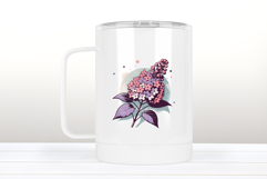 Lilac wildflower clipart | Vintage Summer flower graphics Product Image 3