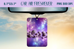 Iridescent magic pattern Air Freshener Car sublimating Product Image 1