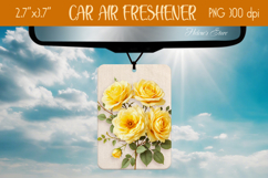 3d Floral Air Freshener Car| Car air freshin sublimating png Product Image 1