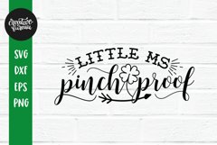 Little Miss Pinch Proof SVG DXF, St Patrick's Day SVG Product Image 1