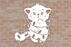 Christmas Kitten Cutting Template Product Image 1