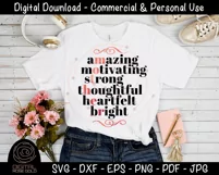 Mother Acronym - Mothers Day SVG, Mom Mama SVG Gift Quote Product Image 2
