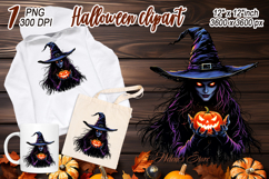Cute Halloween witch clipart | Abstract shirt designs png Product Image 2