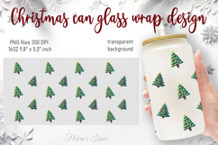 Marry Christmas glass can wrap 16oz BUNDLE|Cute xmas designs Product Image 15