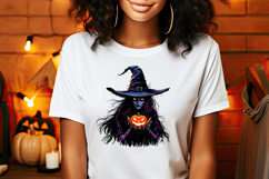 Cute Halloween witch clipart | Abstract shirt designs png Product Image 1