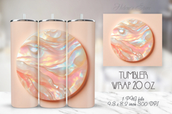 3d abstract summer tumbler 20oz wrap sublimation design png Product Image 1