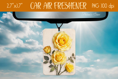 3d Floral Air Freshener Car| Car air freshin sublimating png Product Image 1