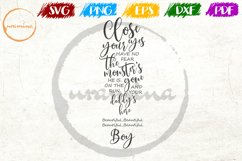 Close Your Eyes Have No Fear Kids Playroom Quote Art Product Image 1