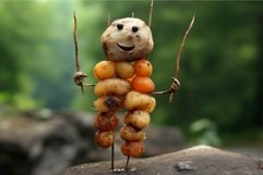 Homemade potato figure in nature Product Image 1