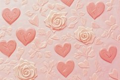 Romantic Mock Up Flat Lay, Love Hearts Background Design Product Image 1