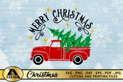 Christmas SVG PNG EPS DXF Merry Christmas SVG Cut Files Product Image 3