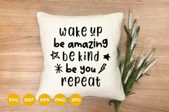 Pillow Svg Design | Wake up Svg | Funny Quote Pillow Product Image 1