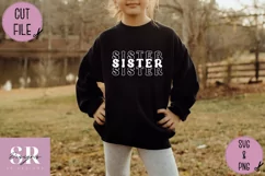 Sister t-shirt design| Vinyl cutting | Sister svg Product Image 6
