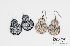 Floral Burst 2 Options 2Part Laser Engraved Earring Download Product Image 3