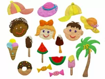 Children's plasticine drawings on the theme of summer Product Image 6
