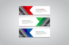 Vector abstract design web banner template Product Image 1