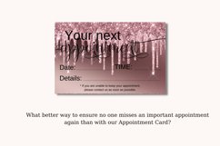 Rose Gold Glitter DIY Appointment Card Product Image 2