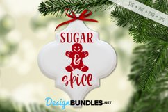 Sugar and Spice SVG | Gingerbread SVG | Ornament SVG Product Image 1