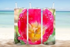 Spring Tulip Photo for Skinny Tumbler Wrap PNG Product Image 3