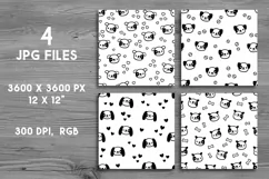Puppy pattern svg Cute dog svg Dog digital paper pack Pets Product Image 4